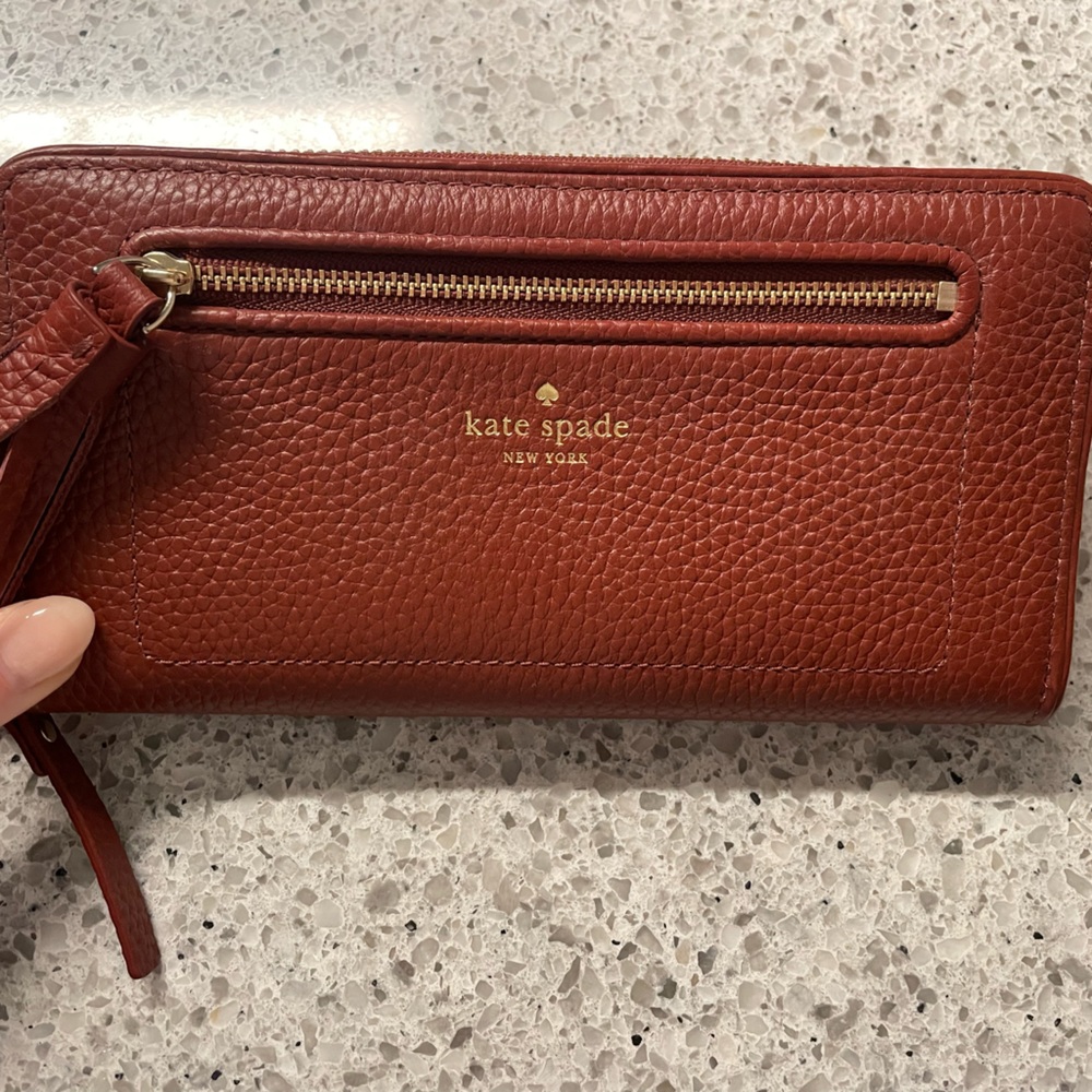 Rust Kate Spade Wallet